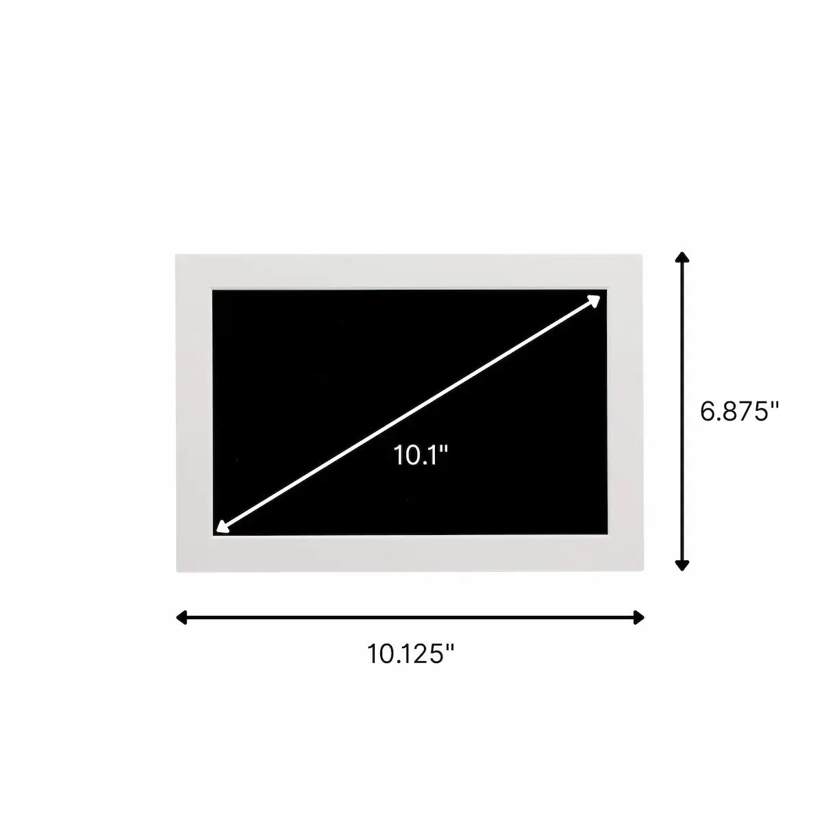 10 inch Memoryboard Dementia Tablet with Product Dimensions